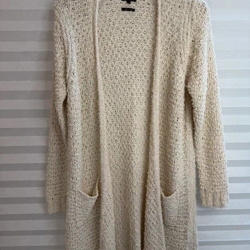 Massimo Dutti long knitted cardigan like new, beige