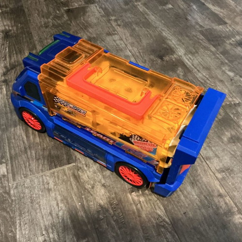 Dickie Toys fishing boat for sharks and Majorette truck used vehicles