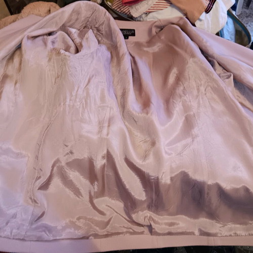 Kanellis Collection soft pink jacket used with wear