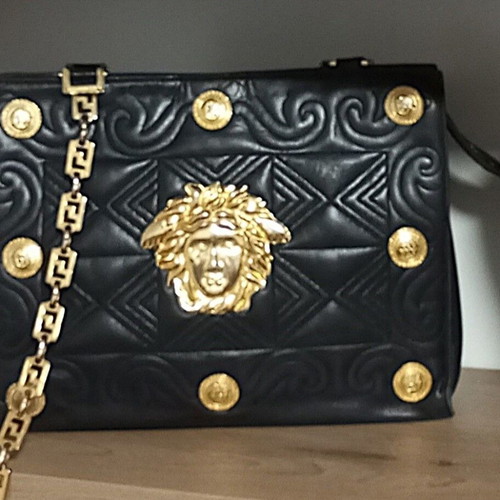 Gianni Versace Couture Medusa leather shoulder bag used