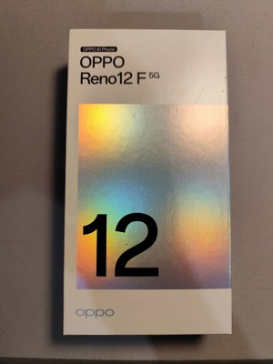Oppo Reno 12 F 5G smartphone like new, 8/256GB, dark green