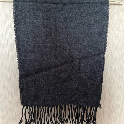 Wool scarf like new, anthracite