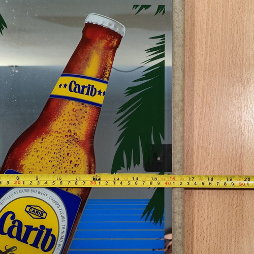 Carib beer promotional mirror like new