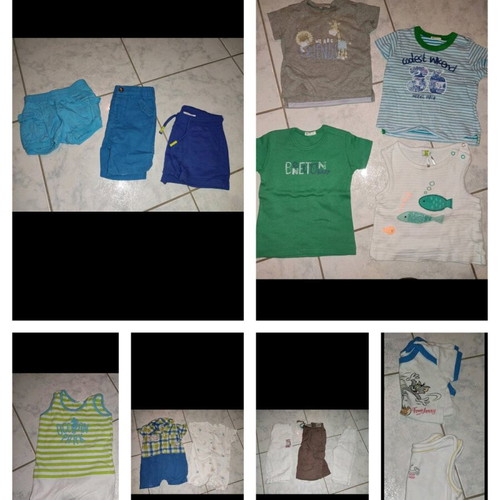 Summer clothes pack for boy 6-9 months like new