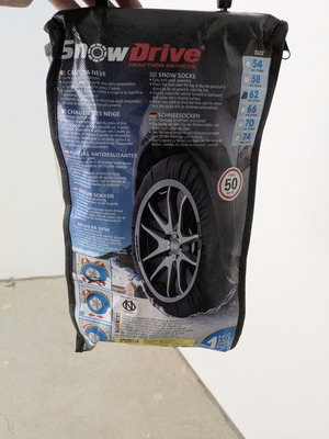 SnowDrive Snow Socks size 62 new traction for tyres