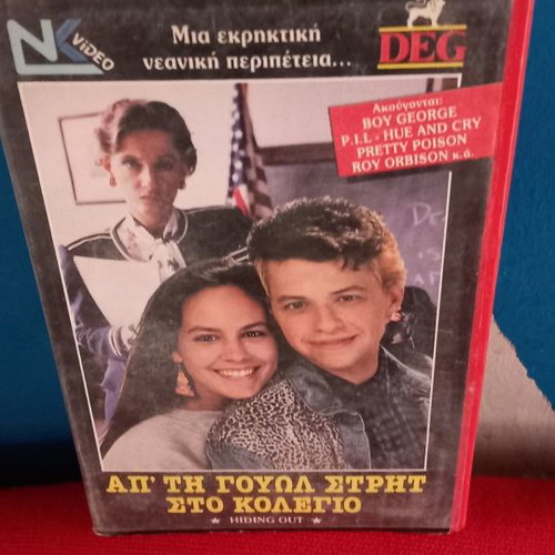 Hiding Out VHS used with subtitles