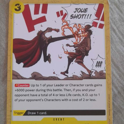 One Piece Card Game Diable Jambe Joue Shot card OP04-116