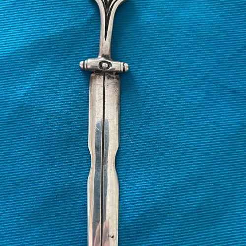 Silver small letter opener new, double-sided sword shape