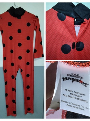 Παιδική στολή Ladybug σαν καινούργιο, μέγεθος 7-8 ετών