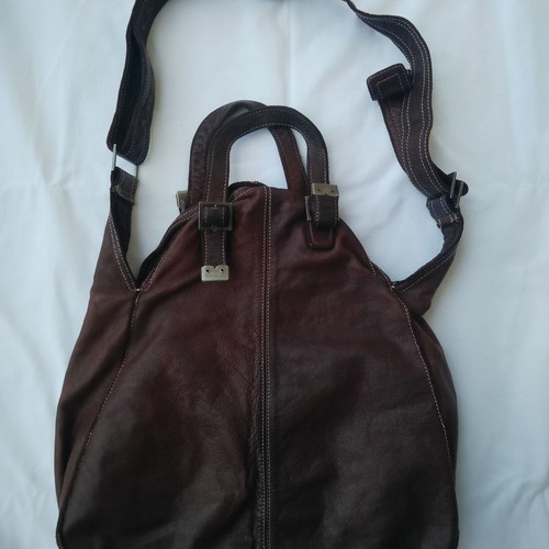 Leather shoulder bags used Sissirossi and Abaco