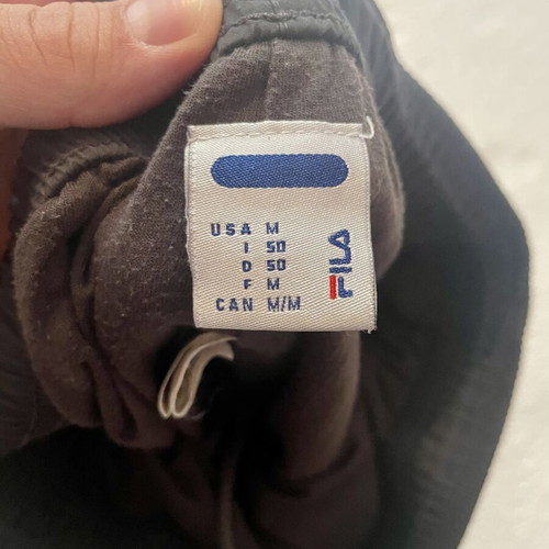 Fila vintage windbreaker track pants like new, black, size M