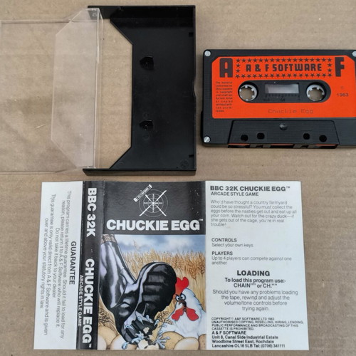 Chuckie Egg (A & F Software) BBC Micro cassette like new