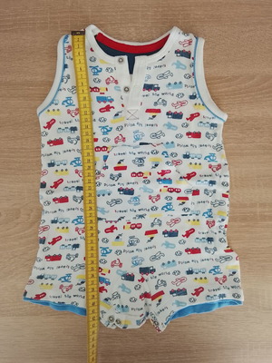 Summer rompers for boy 3-6 months used, cotton soft fabric set of 2