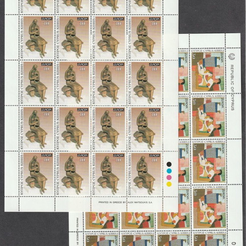 Cyprus 1993 Europa CEPT set in full sheets new