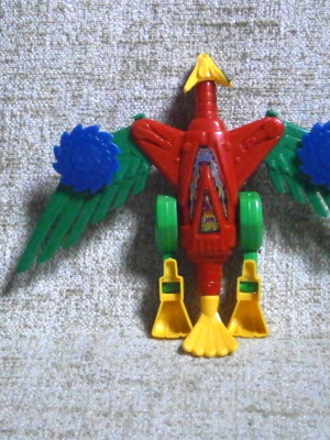 YING Bianxing vintage transformer bootleg bird robot figure, open card