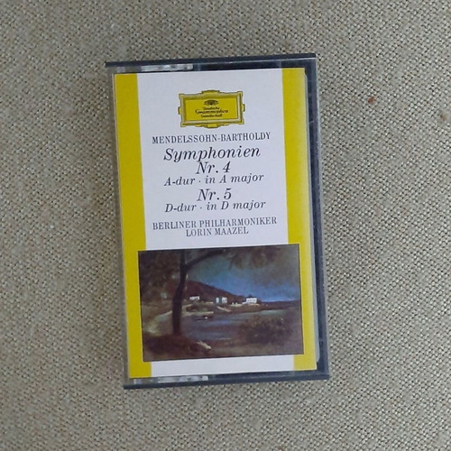 F. Mendelssohn-Bartholdy Symphonies No.4 & No.5 cassette tape like new, classical