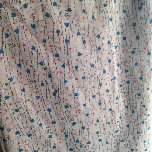 Cotton fabric like new, 11 meters, pink and blue