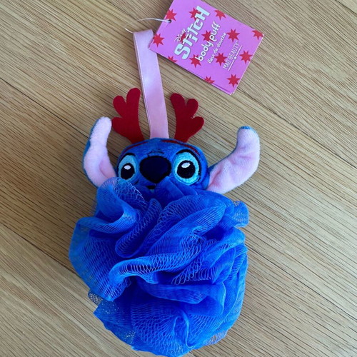 Stitch bath sponge new with Christmas design