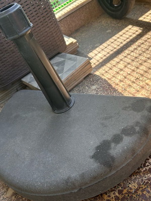 IKEA stone umbrella base used
