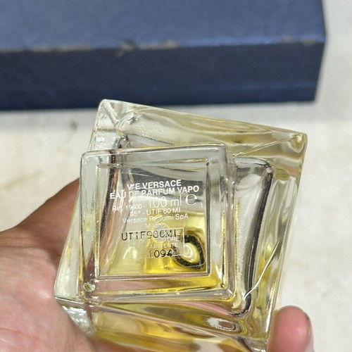 Versace Eau de Parfum 100ml almost empty, used authentic bottle