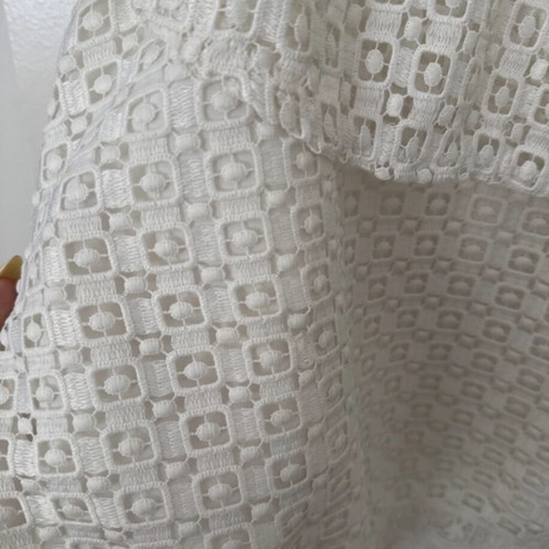 White blouse, size M / 38 / 10, lace