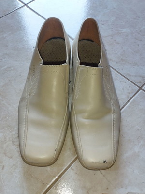 Boxer leather men's shoes used No.41 beige