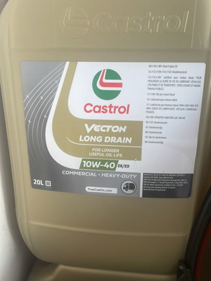 Castrol Vecton Longdrain 10w-40 E6/E9 20 lt new