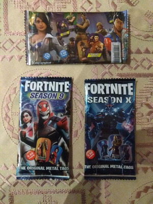 Fortnite tags new, pack of 3 sealed packets by Angeliki Giannaki