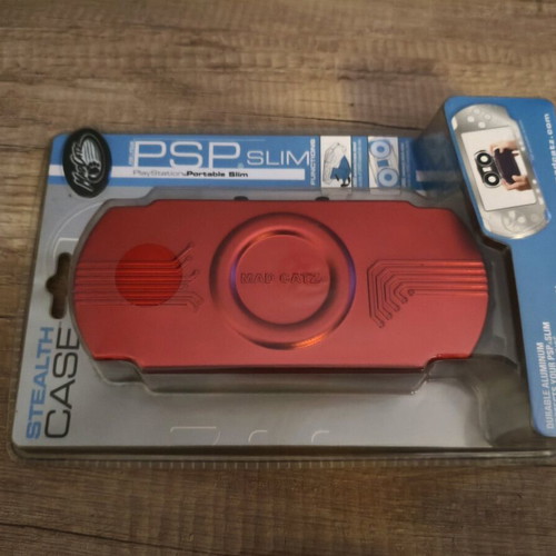 Stealth Case Aluminum Case for Psp Slim new, red