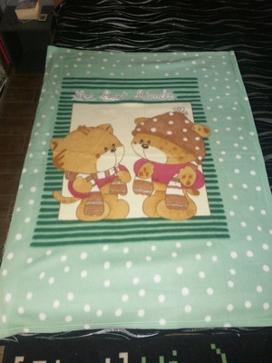 Children's fleece blanket new, veraman color, 110 x 140 cm