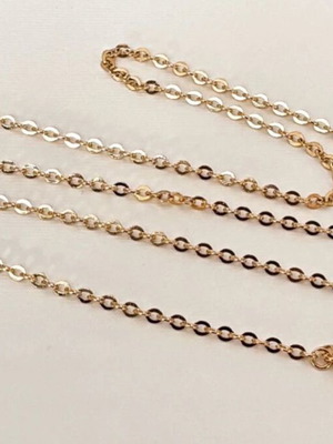 Solid yellow gold k18 necklace chain like new