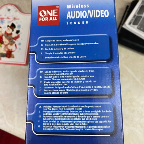One For All SV 1715 wireless audio/video sender used