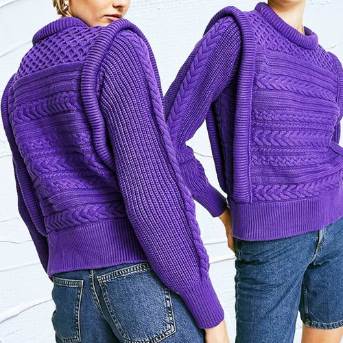 Y.A.S Ultra Violet-Purple Small pullover like new