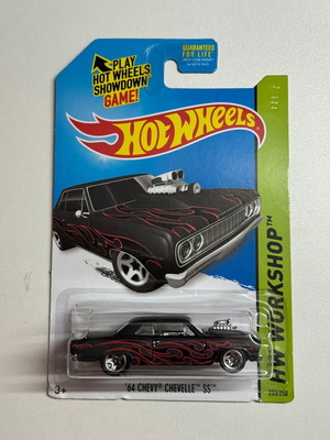 Hot Wheels '64 Chevy Chevelle SS black with flames