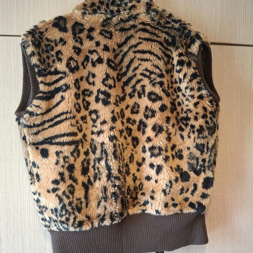 Fur jacket like new, size S/M, multicolored