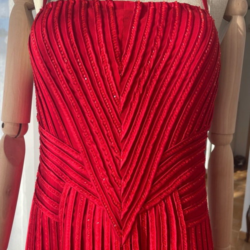 Haute Couture evening dress Carlo Pignatelli 100% silk size 46 new