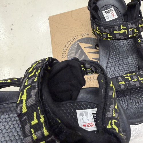 Nord Blanc men's sandals size 41 new, black and green