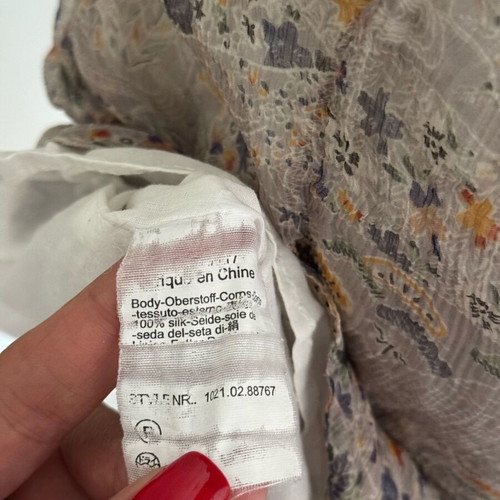 Maison Scotch silk boho dress size M like new, vintage floral print