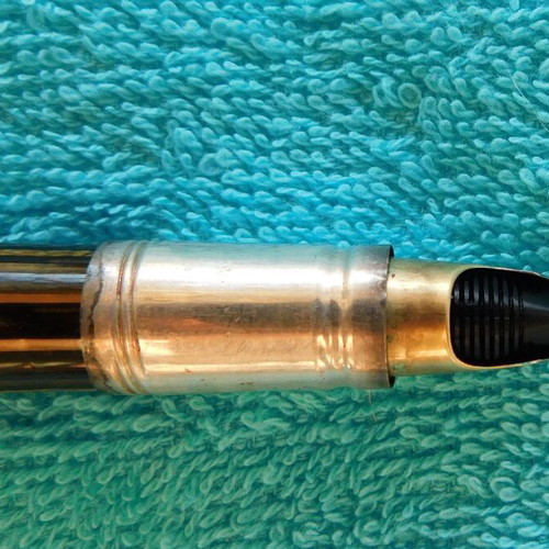 Sheaffer's Lifetime fountain pen used with 14K gold nib and onyx base