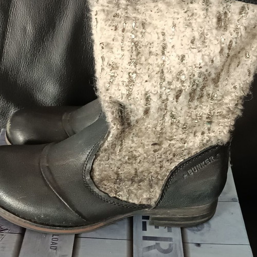 Bunker leather ankle boots used, size 39
