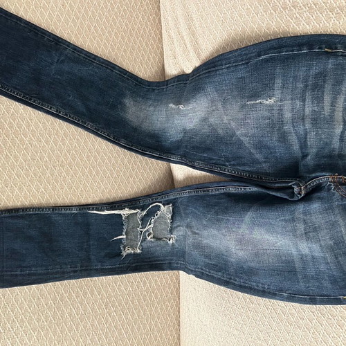 Zara jeans used with rips, comfortable fit, set of 2