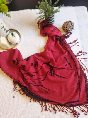 Diesel scarf collectible like new, brown and red
