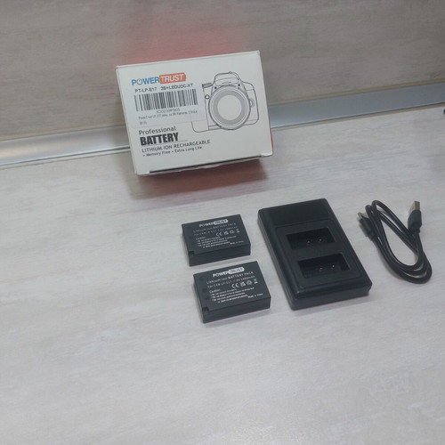 PowerTrust LP-E17 Battery and Dual USB Charger Kit for Canon EOS