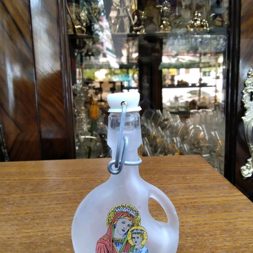 Holy Water Storage Bottle new with Virgin Mary image