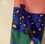 Large satin scarf used