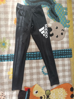 Adidas leggings for girl 13-14 years like new, black