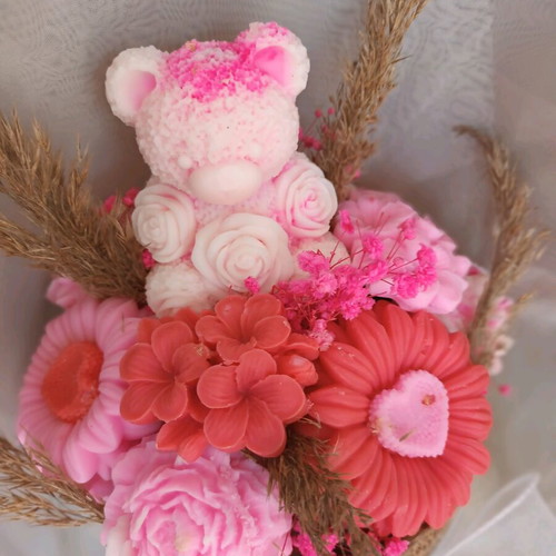 Candle bouquet made to order, 100% natural soy wax