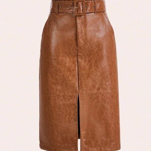 Leather skirt midi small - medium new with tag