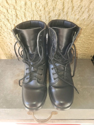 Greek army boots used, size 43, black