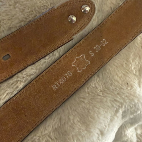 Leather belt s 1m x 4cm new, brown